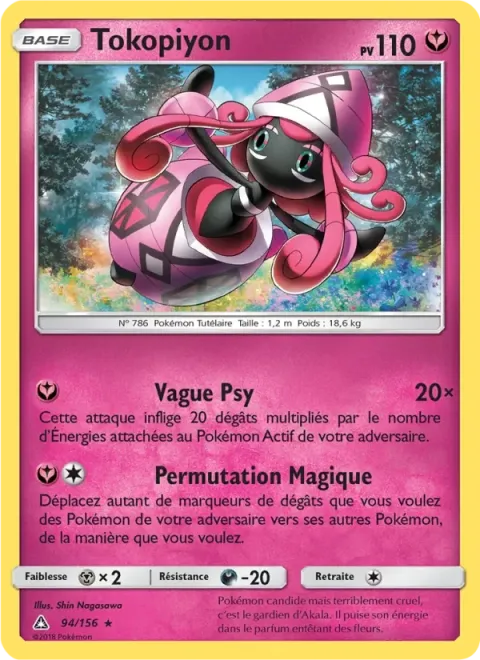 Carte Pokémon Tokopiyon 094/156, extension Ultra-Prisme