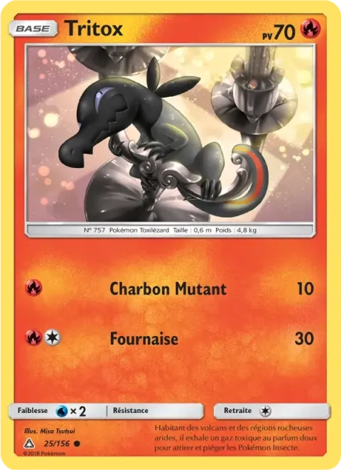 Carte Pokémon Tritox 025/156, extension Ultra-Prisme