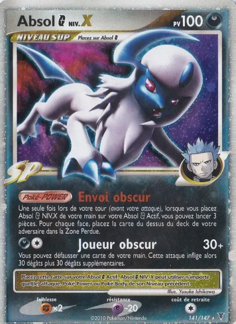 Carte Pokémon Absol G NIV.X 141/147, extension Vainqueurs Suprêmes