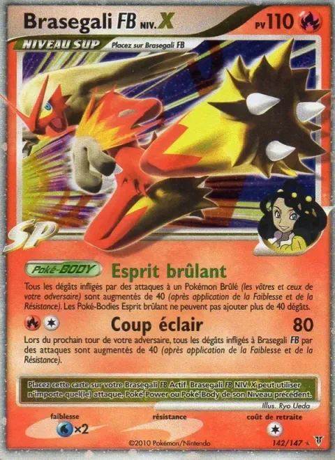 Carte Pokémon Brasegali FB NIV.X 142/147, extension Vainqueurs Suprêmes