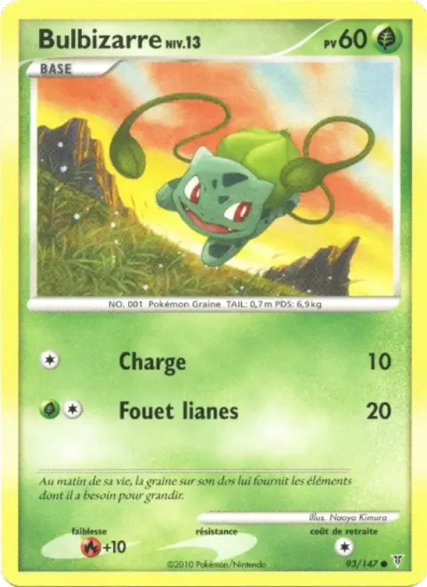 Carte Pokémon Bulbizarre 093/147, extension Vainqueurs Suprêmes