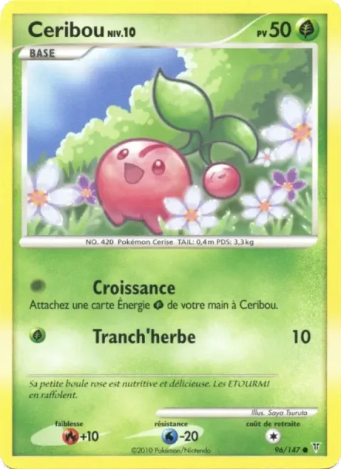 Carte Pokémon Ceribou 096/147, extension Vainqueurs Suprêmes