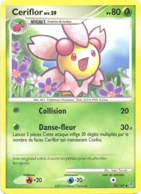 Carte Pokémon Ceriflor 055/147, extension Vainqueurs Suprêmes