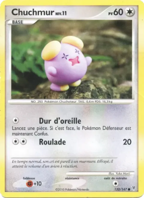 Carte Pokémon Chuchmur 132/147, extension Vainqueurs Suprêmes