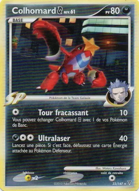 Carte Pokémon Colhomard G 023/147, extension Vainqueurs Suprêmes