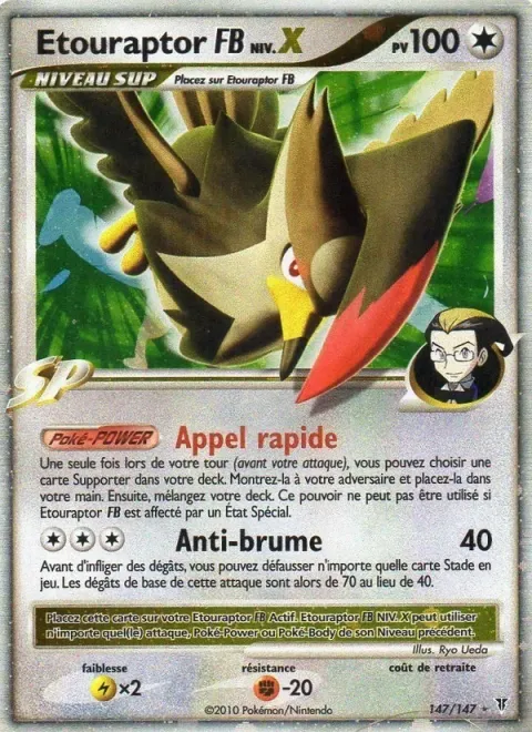 Carte Pokémon Etouraptor FB 147/147, extension Vainqueurs Suprêmes