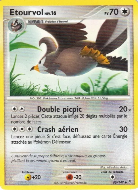 Carte Pokémon Etourvol 085/147, extension Vainqueurs Suprêmes