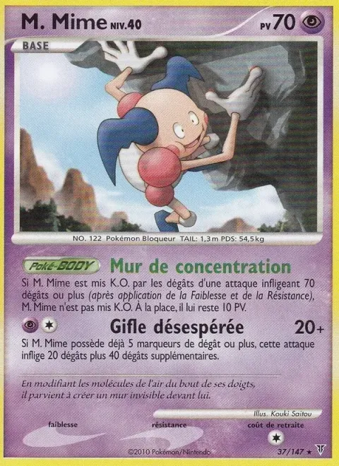 Carte Pokémon M. Mime 037/147, extension Vainqueurs Suprêmes