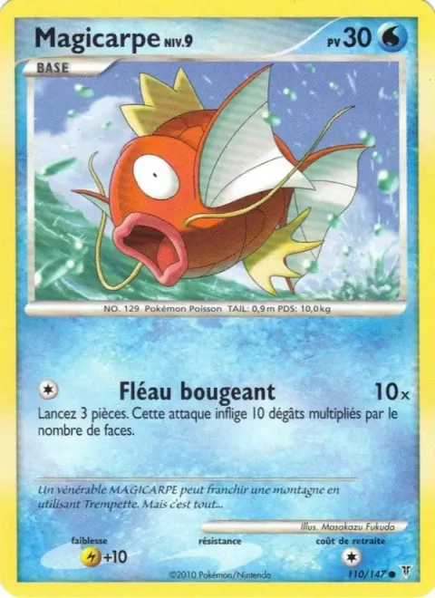 Carte Pokémon Magicarpe 110/147, extension Vainqueurs Suprêmes
