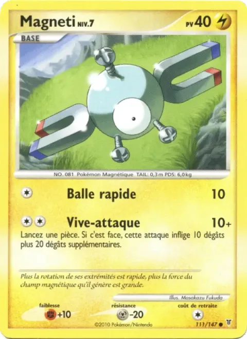 Carte Pokémon Magnéti 111/147, extension Vainqueurs Suprêmes