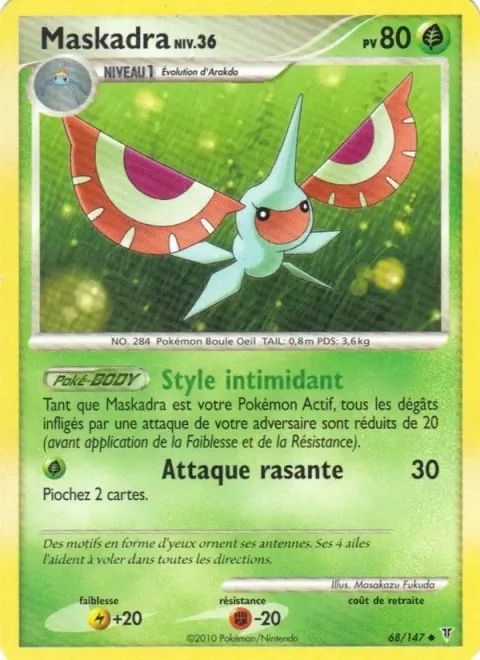 Carte Pokémon Maskadra 068/147, extension Vainqueurs Suprêmes