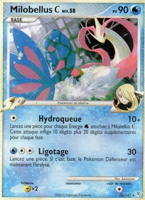 Carte Pokémon Milobellus C 035/147, extension Vainqueurs Suprêmes