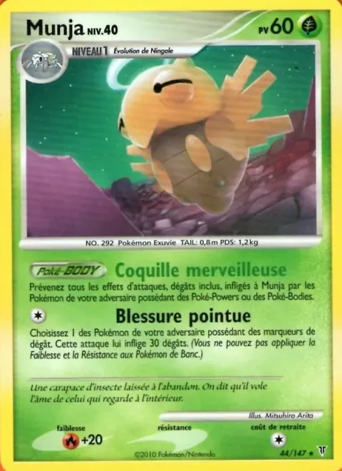 Carte Pokémon Munja 044/147, extension Vainqueurs Suprêmes