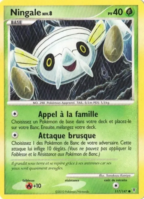 Carte Pokémon Ningale 117/147, extension Vainqueurs Suprêmes