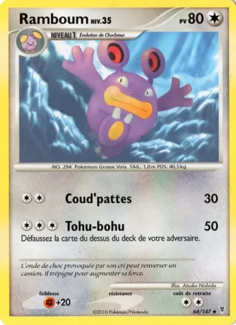 Carte Pokémon Ramboum 064/147, extension Vainqueurs Suprêmes
