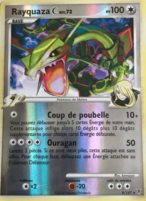 Carte Pokémon Rayquaza C 008/147, extension Vainqueurs Suprêmes