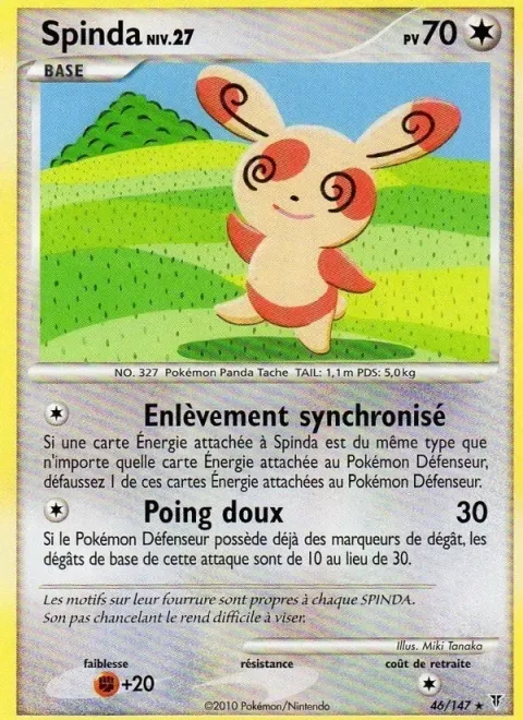 Carte Pokémon Spinda 046/147, extension Vainqueurs Suprêmes