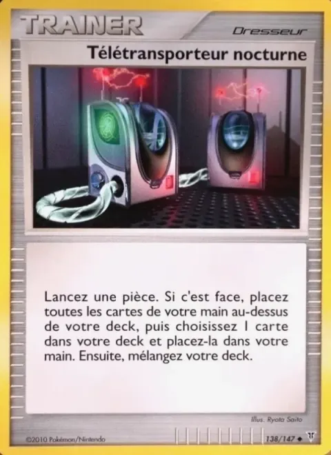 Carte Pokémon Télétransporteur nocturne 138/147, extension Vainqueurs Suprêmes