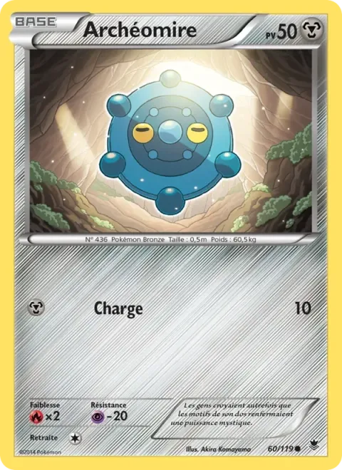 Carte Pokémon Archéomire 060/119, extension Vigueur Spectrale
