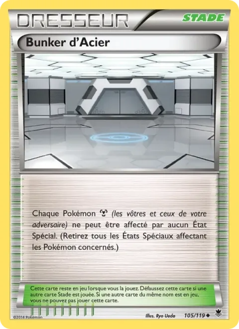 Carte Pokémon Bunker d’Acier 105/119, extension Vigueur Spectrale