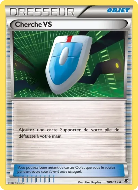 Carte Pokémon Cherche VS 109/119, extension Vigueur Spectrale