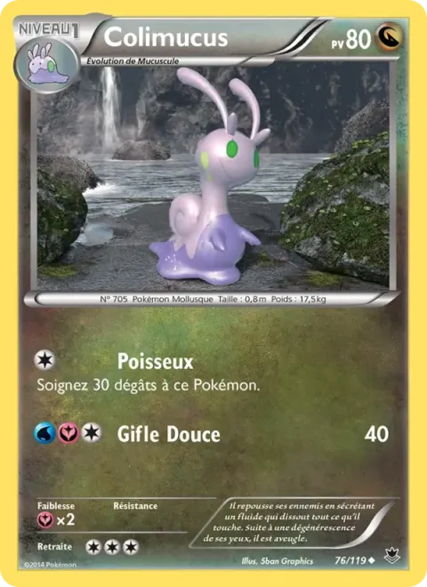 Carte Pokémon Colimucus 076/119, extension Vigueur Spectrale
