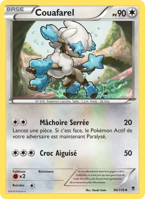 Carte Pokémon Couafarel 090/119, extension Vigueur Spectrale