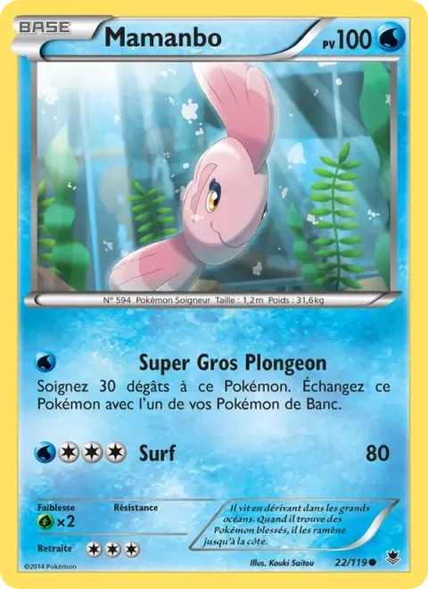 Carte Pokémon Mamanbo 022/119, extension Vigueur Spectrale
