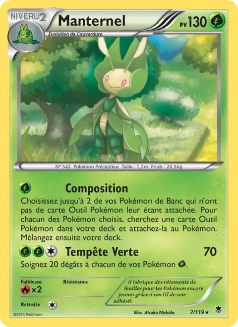 Carte Pokémon Manternel 007/119, extension Vigueur Spectrale