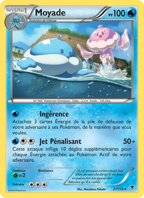 Carte Pokémon Moyade 021/119, extension Vigueur Spectrale
