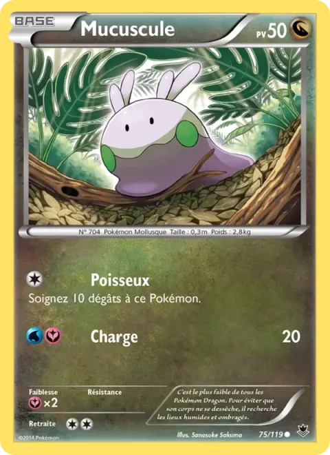 Carte Pokémon Mucuscule 075/119, extension Vigueur Spectrale