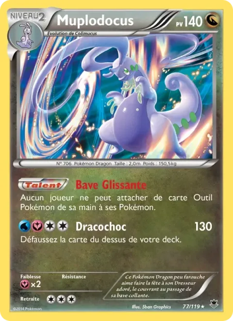 Carte Pokémon Muplodocus 077/119, extension Vigueur Spectrale