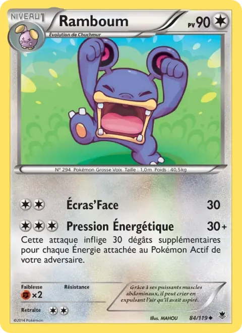 Carte Pokémon Ramboum 084/119, extension Vigueur Spectrale