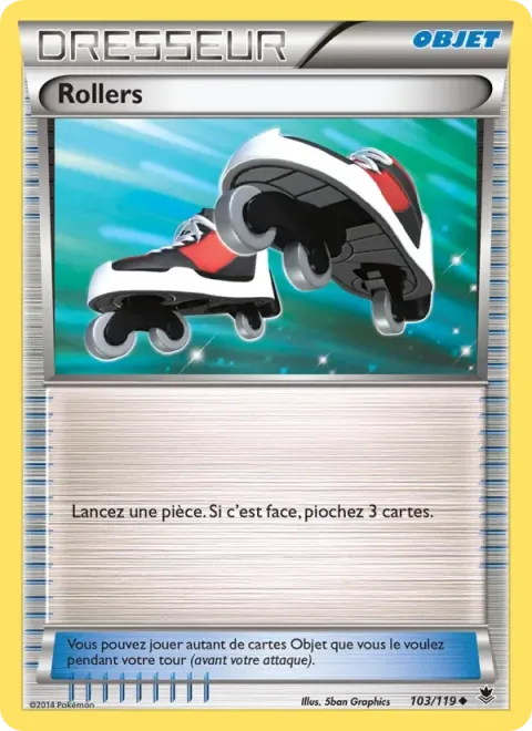 Carte Pokémon Rollers 103/119, extension Vigueur Spectrale