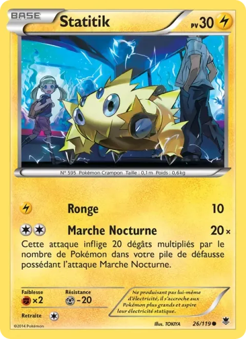 Carte Pokémon Statitik 026/119, extension Vigueur Spectrale
