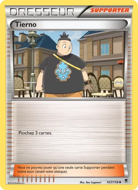Carte Pokémon Tierno 107/119, extension Vigueur Spectrale