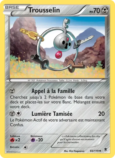 Carte Pokémon Trousselin 066/119, extension Vigueur Spectrale