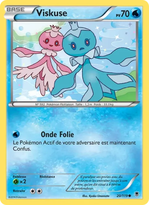 Carte Pokémon Viskuse 020/119, extension Vigueur Spectrale