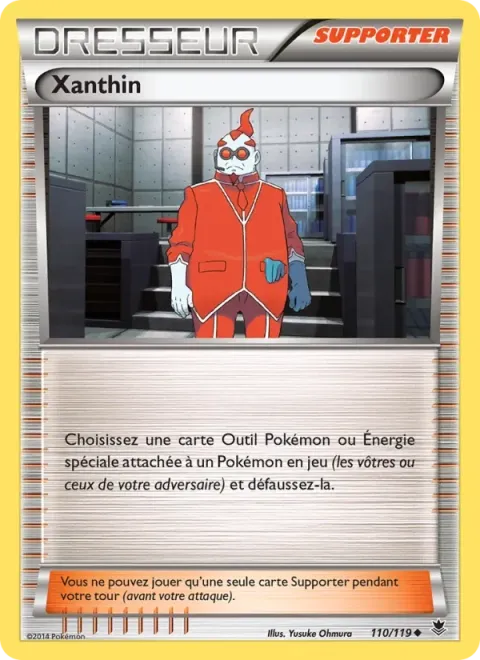 Carte Pokémon Xanthin 110/119, extension Vigueur Spectrale