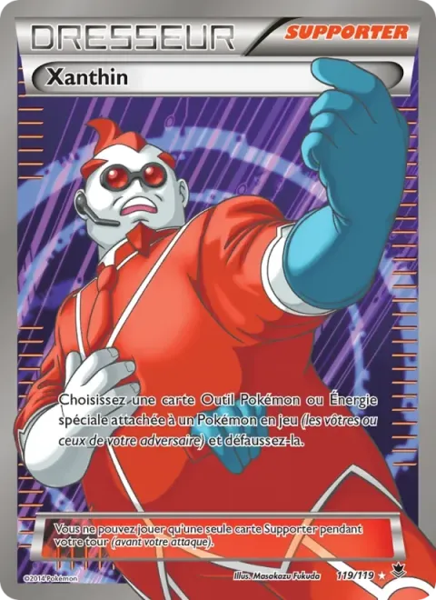 Carte Pokémon Xanthin 119/119, extension Vigueur Spectrale