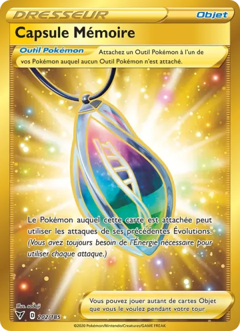 Carte Pokémon Capsule Mémoire 202/185, extension Voltage Éclatant