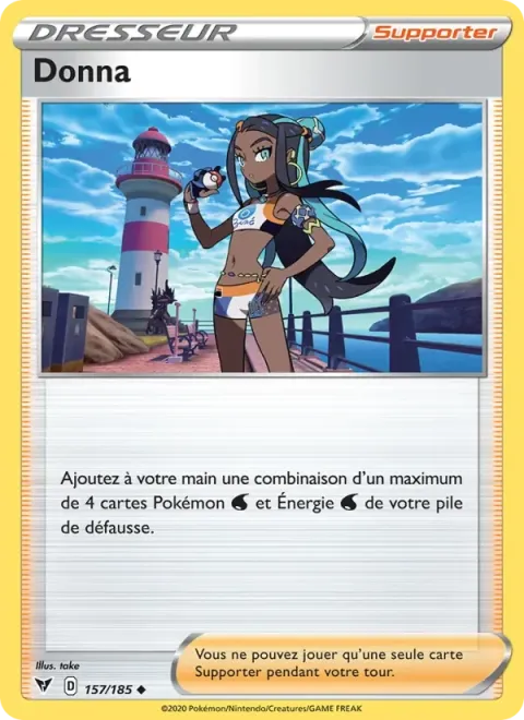 Carte Pokémon Donna 157/185, extension Voltage Éclatant