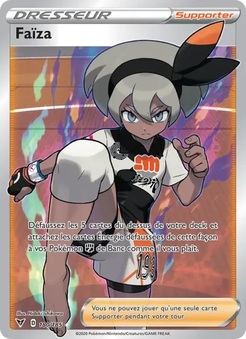 Carte Pokémon Faïza 180/185, extension Voltage Éclatant