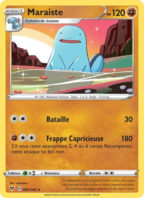 Carte Pokémon Maraiste 084/185, extension Voltage Éclatant