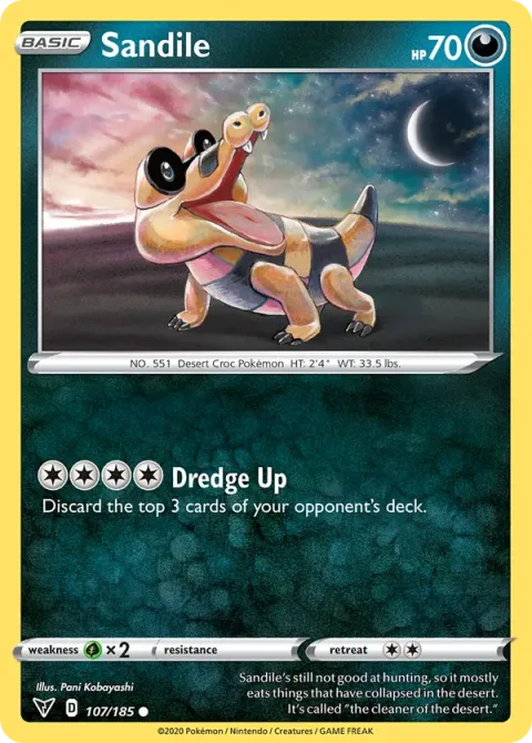 Carte Pokémon Mascaïman 107/185, extension Voltage Éclatant