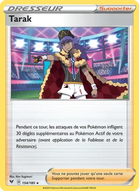 Carte Pokémon Tarak 154/185, extension Voltage Éclatant