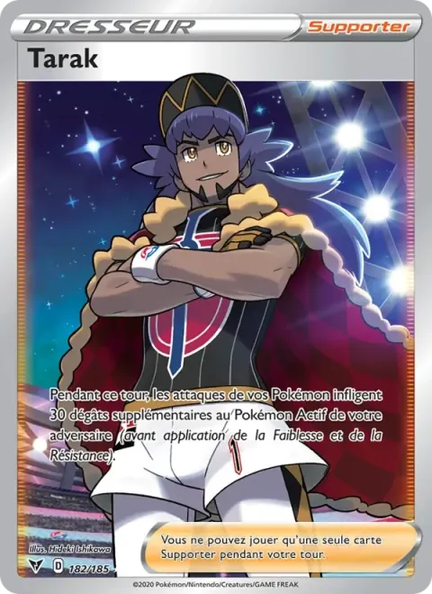Carte Pokémon Tarak 182/185, extension Voltage Éclatant