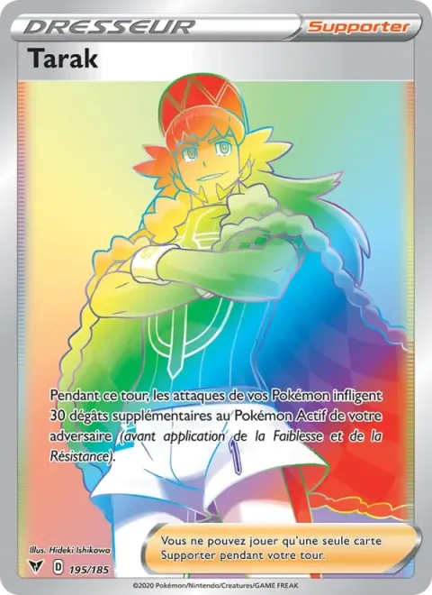 Carte Pokémon Tarak 195/185, extension Voltage Éclatant