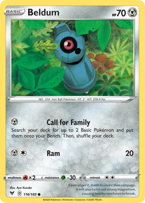Carte Pokémon Terhal 116/185, extension Voltage Éclatant