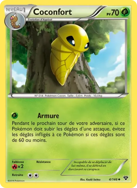 Carte Pokémon Coconfort 004/146, extension XY
